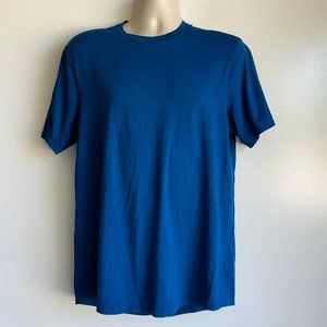 Lululemon Blue Short Sleeve Reflective Athletic Shirt Men's Size Large
